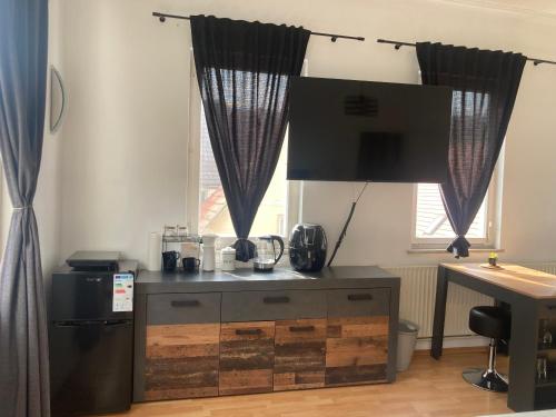 Kuchyň nebo kuchyňský kout v ubytování Junges Appartement