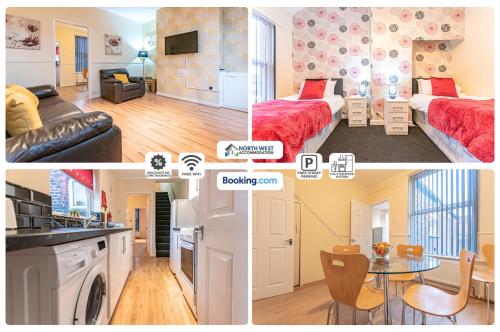 Η κουζίνα ή μικρή κουζίνα στο 2BR House in St Helens, Fully furnished, Perfect for Short or Long Stays
