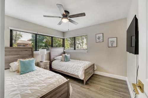 Ένα ή περισσότερα κρεβάτια σε δωμάτιο στο Villa Palm, 4 bedroom, Private Pool