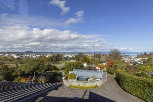 a view from the roof of a house at Sanctuary 53 Beautiful Views in Taupo