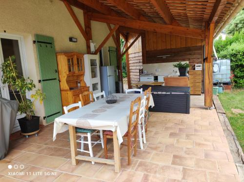 Photo de la galerie de l'établissement Chez Catherine et Joël "chambre avec piscine et cuisine d'été", à Sillans-la-Cascade