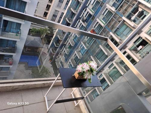 Das Gebäude in dem sich das Aparthotel befindet