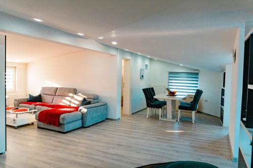 Ruang duduk di Deluxe apartments