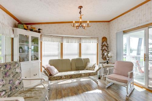 a living room with a couch and two chairs at Tallman Lake Access Family-Friendly Home with Dock! in Fountain