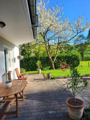 Κήπος έξω από το Ferienwohnung Kiefernwald