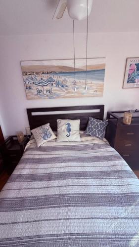 Ένα ή περισσότερα κρεβάτια σε δωμάτιο στο Lobo en Cabo Apartment, Cabo Roig , Orihuela Costa
