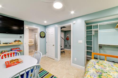 a childs room with a bed and a table and chairs at Mountain-View Catskills Casita Hike, Fish and Golf! in Denver