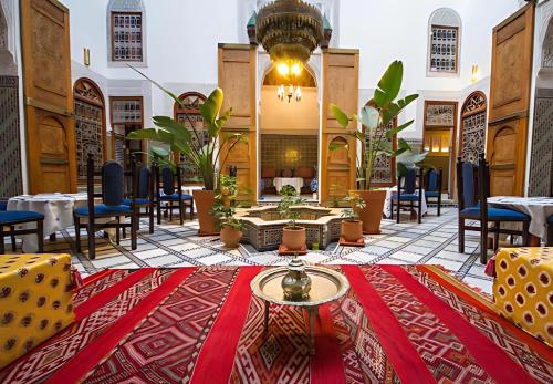 Un lugar para sentarse en Riad Fes Iline