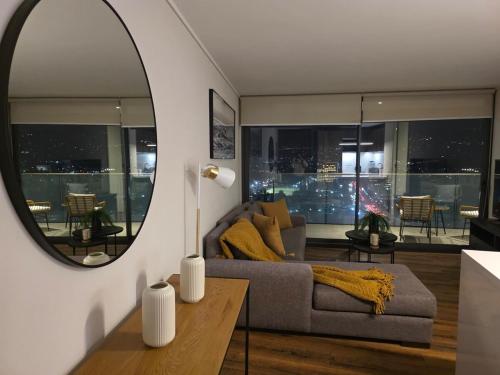 Posezení v ubytování A pasos del Mall Parque Arauco, Vista Maravillosa 2604