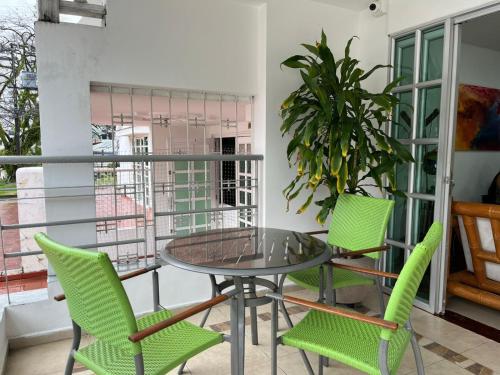 Μπαλκόνι ή βεράντα στο Hotel Villa María Coworking