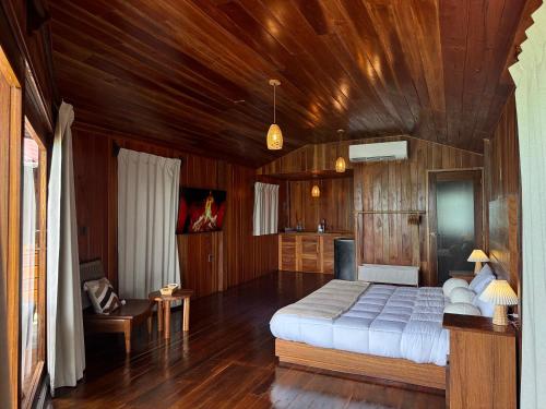 Postel nebo postele na pokoji v ubytování Hotel Cabañas María Isabel, Bacalar