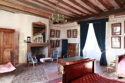 Χώρος καθιστικού στο Chateau de Chémery