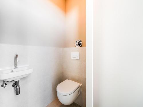 Oud-AdeにあるHoliday Home in Oud Ade near Kaag Lakesのトイレと洗面台付きのバスルーム