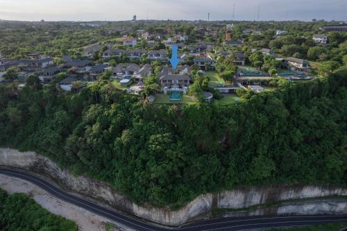 an aerial view of a home in a subdivision at Karang Saujana in Uluwatu