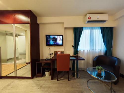 Televisyen dan/atau pusat hiburan di Meetsuite at Ming Garden Residence