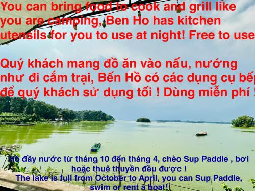 a poem about a river with a poem about a boat at Bến Hồ Homestay in Xã Gia Tân