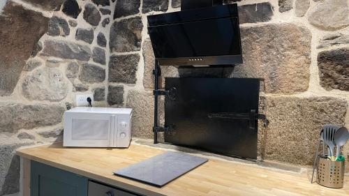 Dapur atau dapur kecil di Le studio des volcans