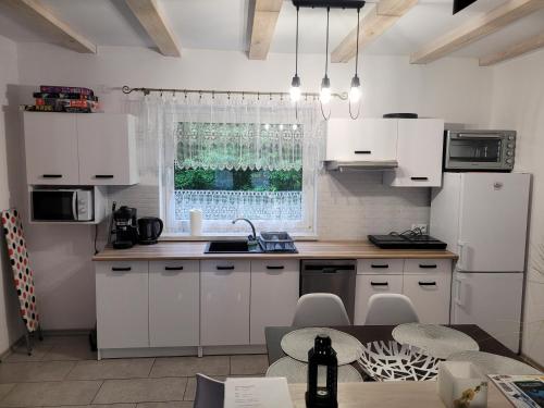 Η κουζίνα ή μικρή κουζίνα στο Apartament Zacisze