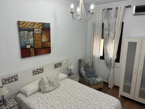 Ένα ή περισσότερα κρεβάτια σε δωμάτιο στο Finca el arroyuelo