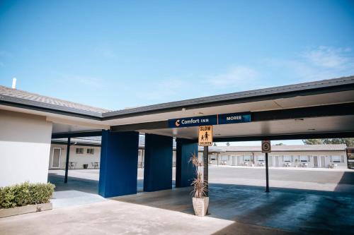 a gas station with a sign that reads cedar point at Comfort Inn Moree in Moree