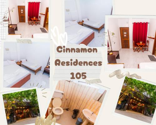 a collage of photos of a hotel room at Cinnamon Airport Residencies in Katunayaka
