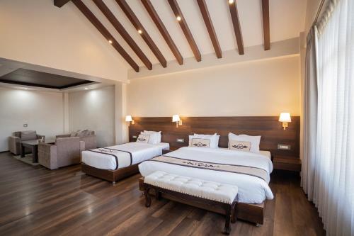 Postel nebo postele na pokoji v ubytování Lavie Residence and Spa