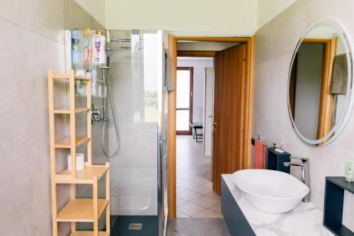 Koupelna v ubytování Casa Oslo
