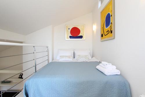 Postel nebo postele na pokoji v ubytování Apartments Makado