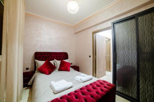 Ένα ή περισσότερα κρεβάτια σε δωμάτιο στο Charming and quiet apartment 1