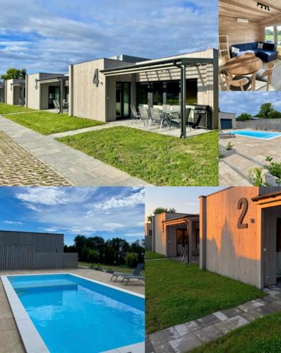 A Morze Domki- Podgrzewany basen, całoroczne klimatyzowane domki, parking