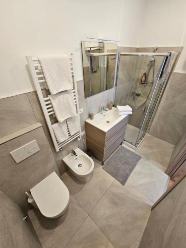 Koupelna v ubytování B&B Lunis