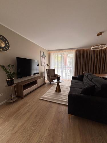 TV a/nebo společenská místnost v ubytování Apartament Symsar
