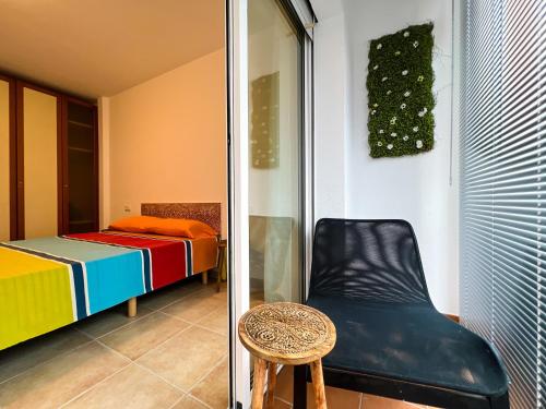 Postel nebo postele na pokoji v ubytování Apartment in Blanes with Sea Views