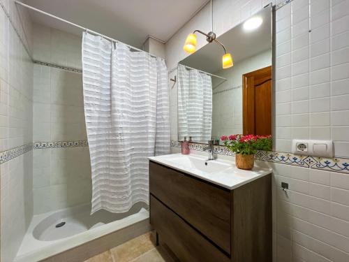 Koupelna v ubytování Apartment in Blanes with Sea Views