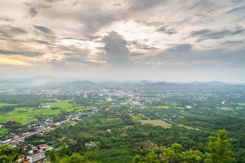 a view of a city from the top of a hill at Radisson Blu Pune Hinjawadi in Pune