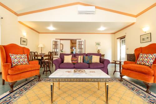 Χώρος καθιστικού στο River View House