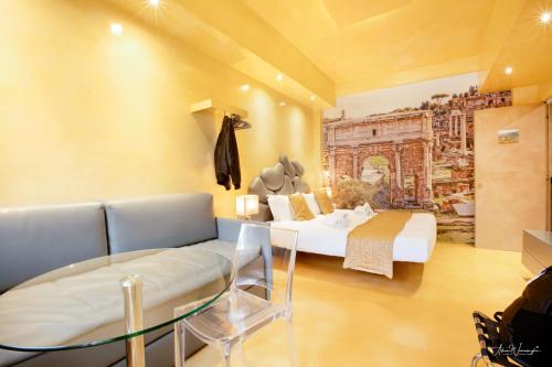 Posezení v ubytování Magikrooms Luxury
