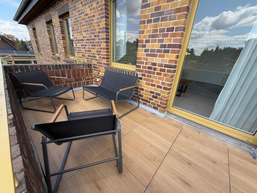 Balkoni atau teres di Ferienhaus Halbritter Krina