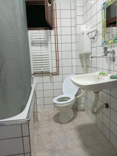 Koupelna v ubytování Z A M A K Vila
