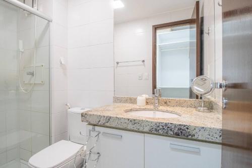 Koupelna v ubytování Barra Bali - Condomínio Pé na Areia Vista Mar