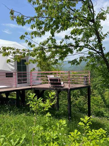 Příroda nedaleko luxury tent