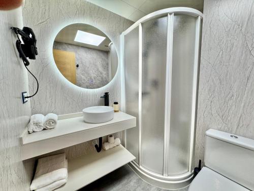 Koupelna v ubytování Hotel Ávila Diró