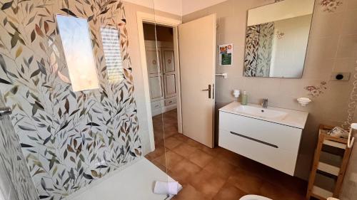 Koupelna v ubytování Hotel Frassetto
