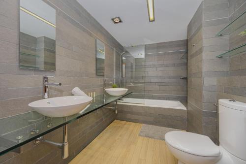 Koupelna v ubytování Apartamento Ciutadella 1