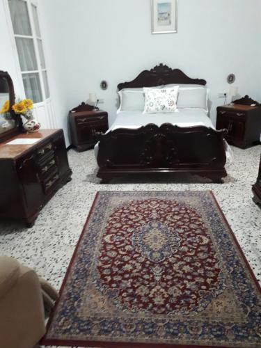 A seating area at La Casa Jazmín
