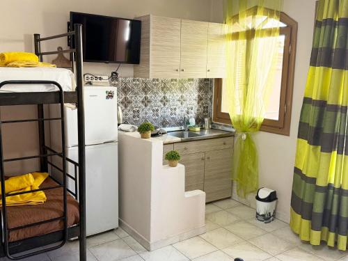 Dapur atau dapur kecil di Thassos Studio