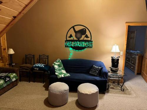 Posezení v ubytování Large Pet-Friendly Family Cabins