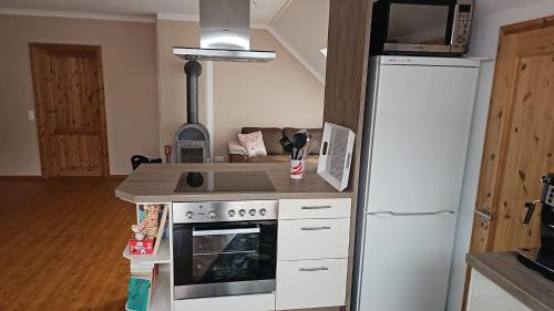 Η κουζίνα ή μικρή κουζίνα στο Ferienwohnung Grömitz