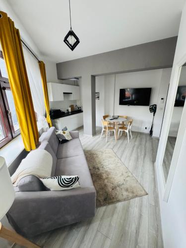 Телевизор и/или развлекательный центр в Serce miasta - Apartament na deptaku