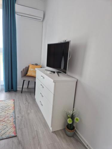 Μια τηλεόραση ή/και κέντρο ψυχαγωγίας στο Apartament Mirela
